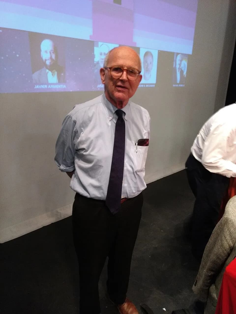 Rainer Weiss - El profesor Rainer Weiss tras impartir una conferencia en el teatro Apolo de la ciudad de Almería (España), 4 de junio de 2018.