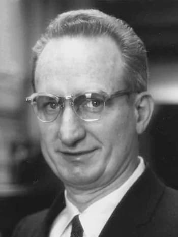 James Rainwater - 1975 Press Photo 1975 Nobel prize in Physics James Rainwater - KSB72099
