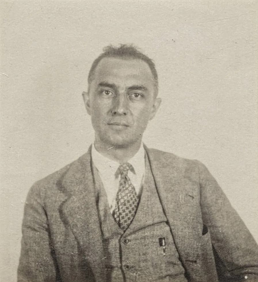 William Carlos Williams - Photograph (believed to be passport photograph) of American poet and physician William Carlos Williams. Courtesy of the Beinecke Rare Book & Manuscript Library, Yale Univ