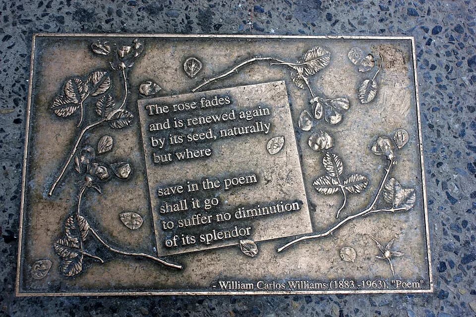 William Carlos Williams - Library Walk New York City