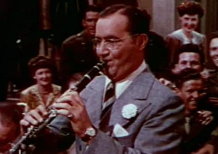 Benny Goodman - Cropped screenshot of Benny Goodman from the trailer for the film The Gang's All Here
