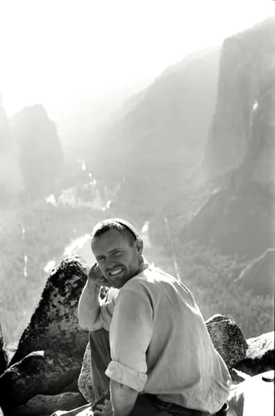 Henry Way Kendall - A photo of Nobel Prize-winning physicist and mountaineer Henry Kendall taken on top of Lower Brother in Yosemite Valley.