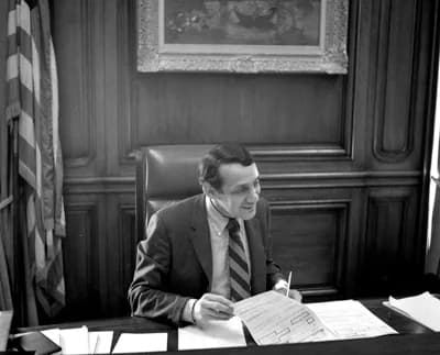 Harvey Milk - Harvey Milk filling in for Mayor Moscone for a day in 1978