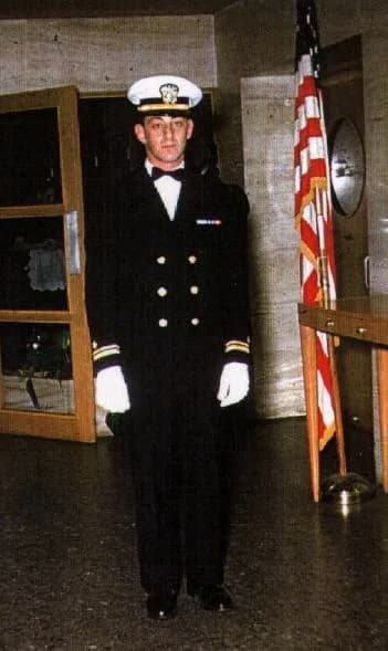 Harvey Milk - Harvey Milk in dress Navy Blue uniform for his brother's wedding in 1954