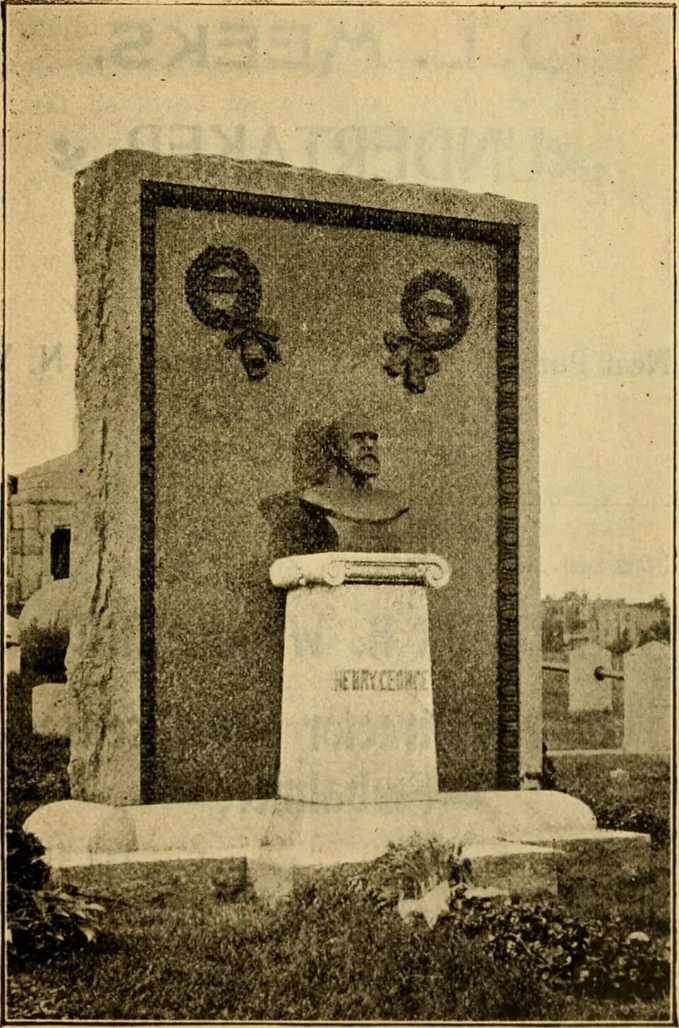 Henry George - Identifier: guidegreenwoodas01rich (find matches)
Title: Guide ... Greenwood as it is
Year: 1901 (1900s)
Authors:  (Richardson, Louisa) (from old catalog)
Subjects:  Greenwood cemetery,