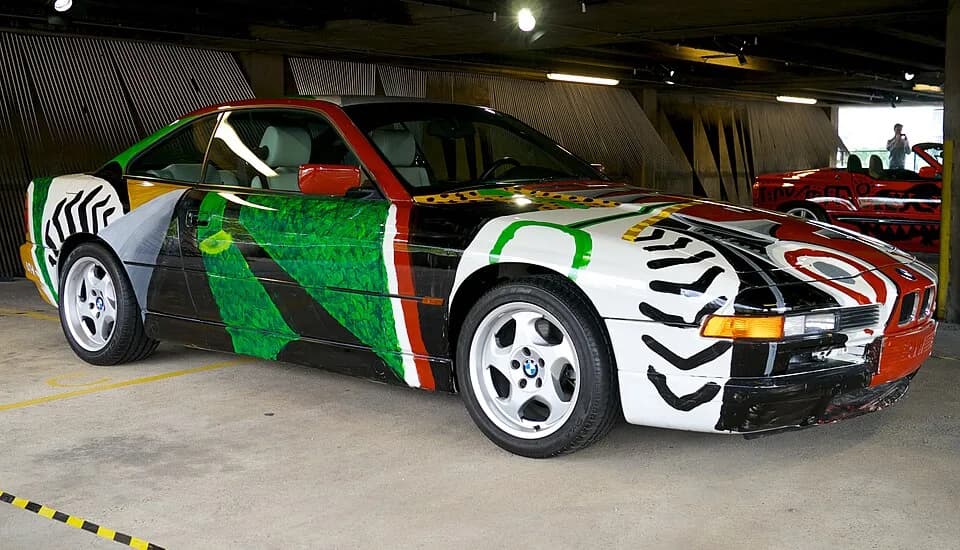 David Hockney - David Hockney's 1995 BMW 850CSi at a London show of the BMW Art Car Collection 1975-2010 (Hackney, London 2012)