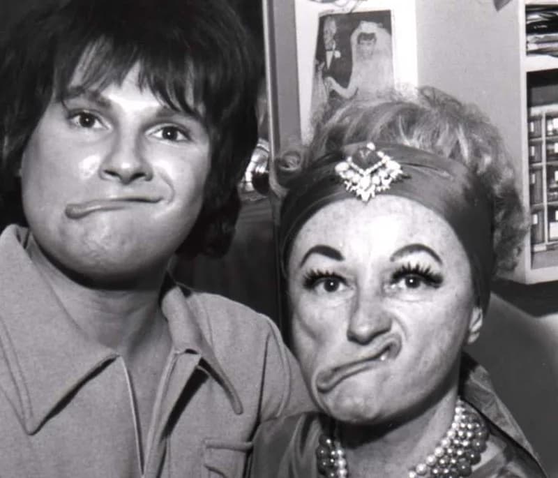 Phyllis Diller - Jim Bailey (entertainer) with Phyllis Diller.
