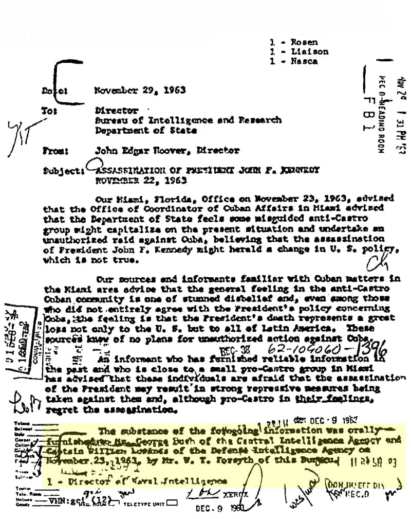 J. Edgar Hoover - Bush Sr, JFK - J Edgar Hoover memo 2.jpg
