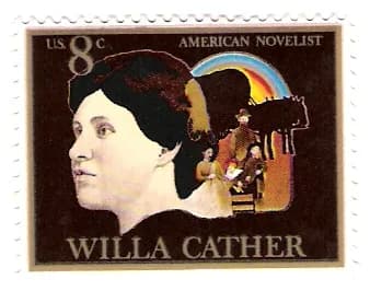 Willa Cather - 1973 US stamp honoring Willa Cather