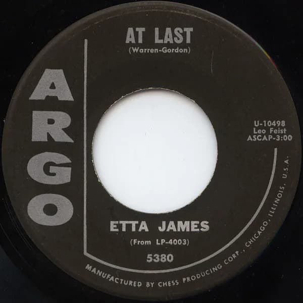 Etta James - Etta James – At Last/I Just Want to Make Love to You vinyl record