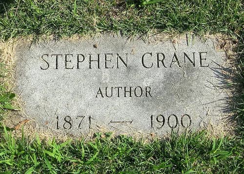 Stephen Crane - Gravestone of American author Stephen Crane in Evergreen Cemetery, Hillside, New Jersey.