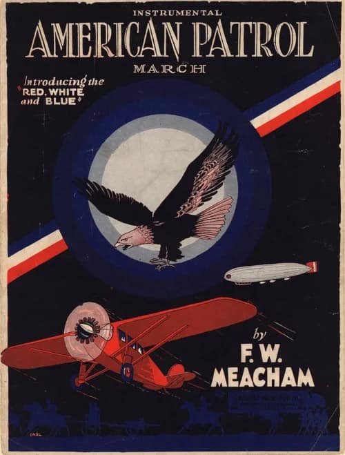 Glenn Miller - Sheet music cover for "American Patrol" by Meacham, F.W.