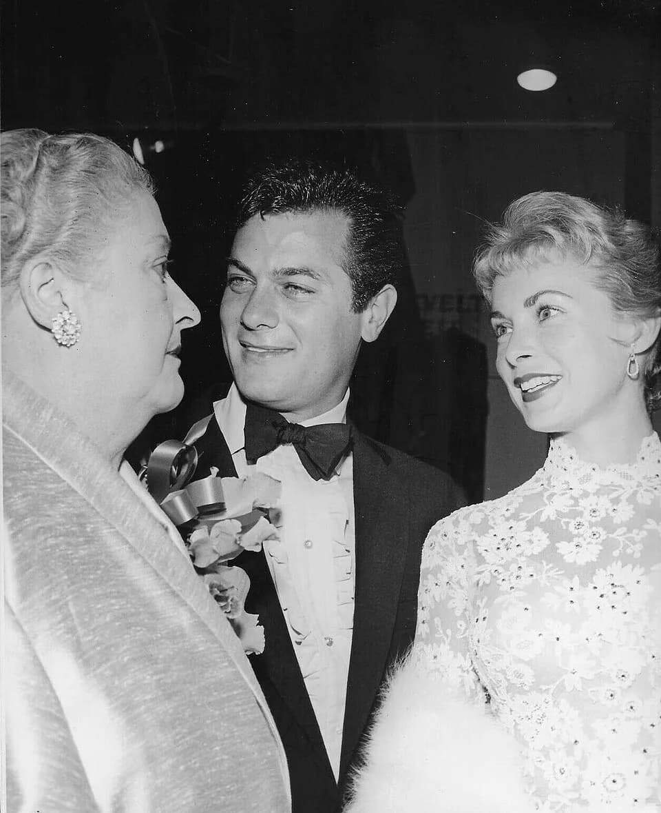 Janet Leigh - L to R: Clara Kimball Young, Tony Curtis, and Janet Leigh, 1950s