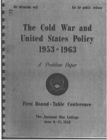 George F. Kennan - Pamphlet for Solarium 'Cover Plan'