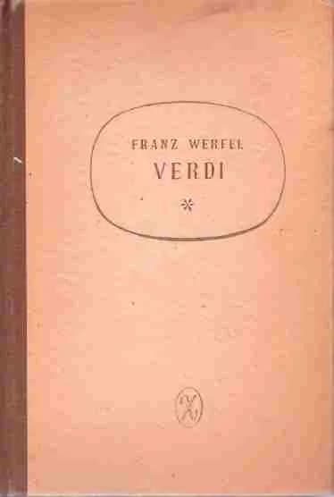 Franz Werfel - Book cover of Franz Werfel "Verdi" 1924