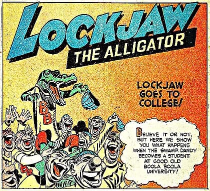 Jack Kirby - Cropped version of File:PunchandJudyV3-0135.jpg
Punch and Judy Comics Volume 3, Page 35 October, 1947