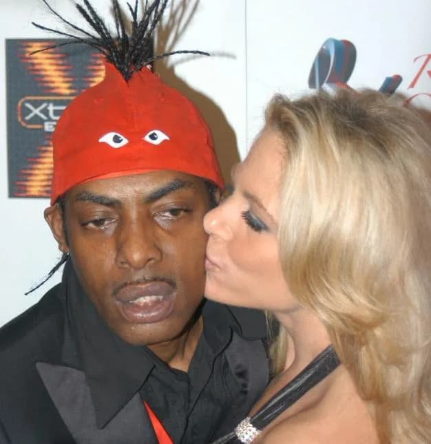 Coolio - Coolio, an American rapper and actor. Taken at Ron Jeremy's birthday party, 2007. Shown also: Kim Chambers