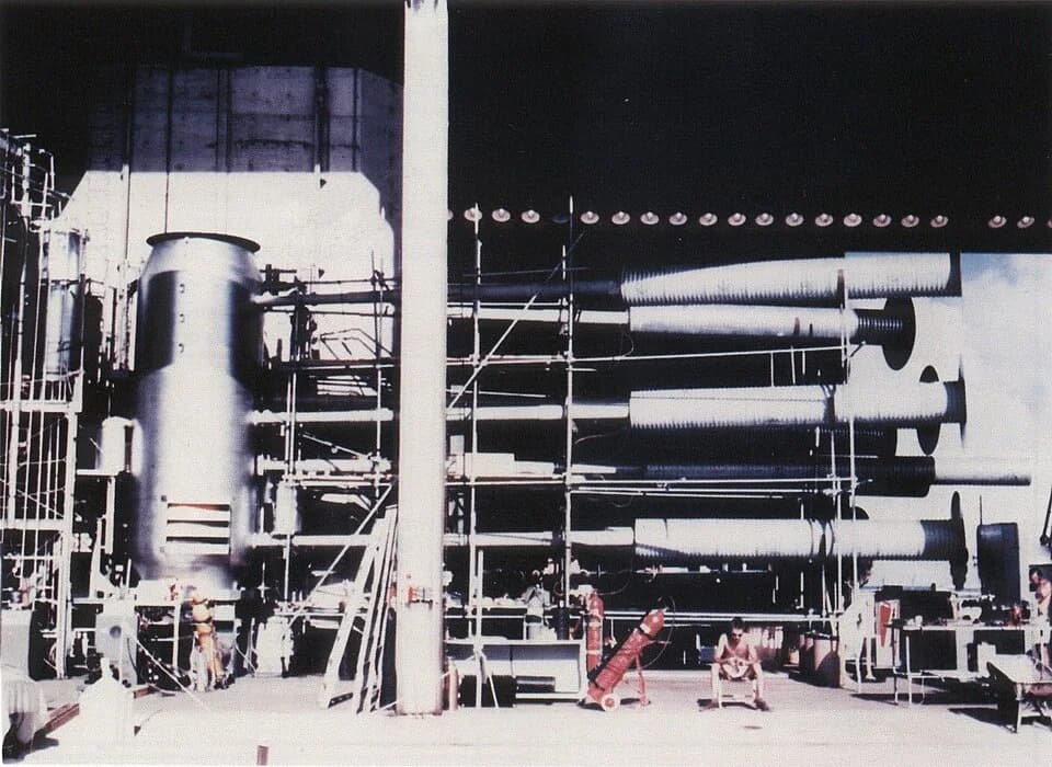Stanisław Ulam - The Sausage device of Mike nuclear test (yield 10.4 Mt) on Enewetak Atoll. The test was part of the Operation Ivy. The Sausage was the first true H-Bomb ever tested, that is - the fir