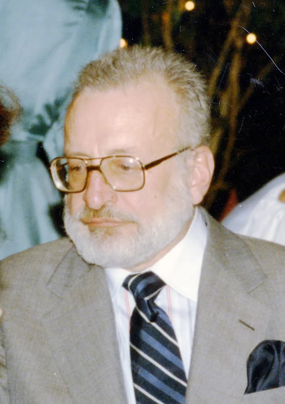 George C. Scott - Opening night cast party for "Design for Living" in 1984