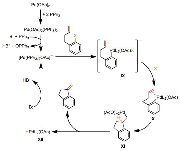 Richard F. Heck - Intramolecular Heck reaction of aryl halides and alkenes: anionic mechanism