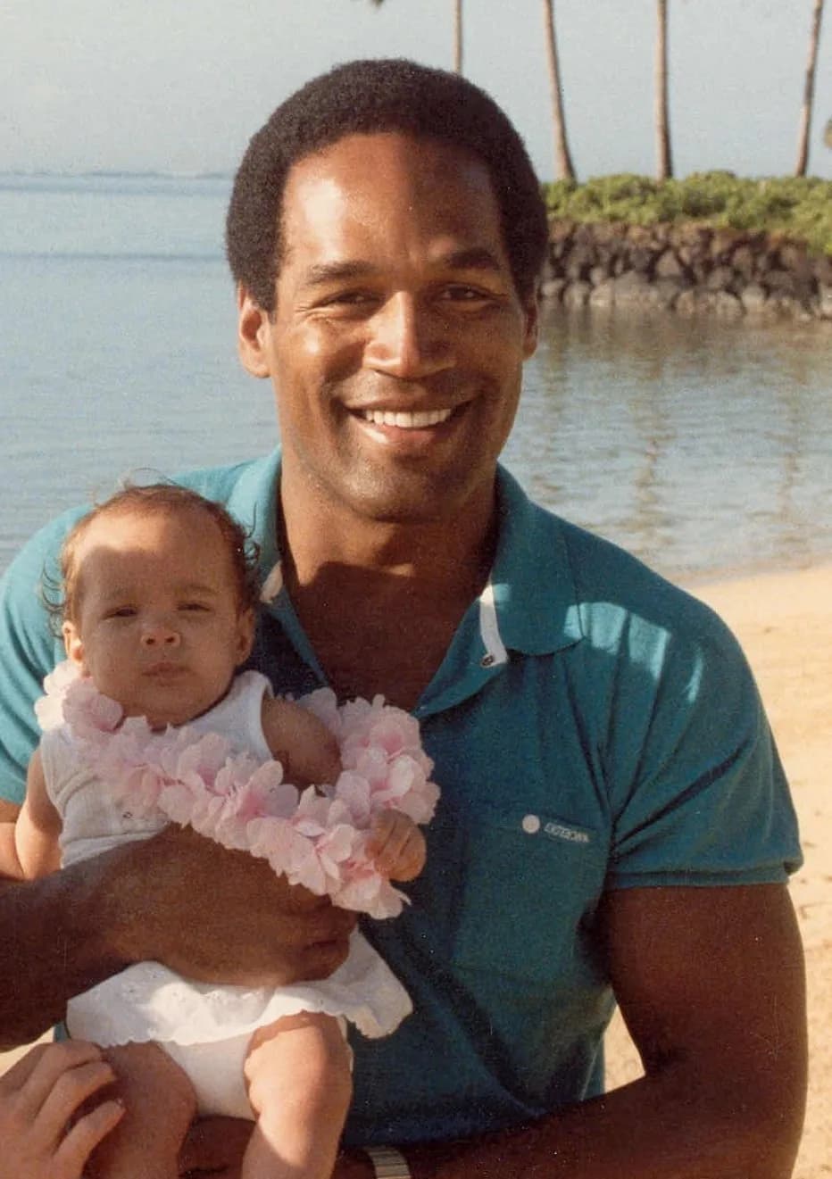 O. J. Simpson - Cropped from Football star/actor/accused murderer O.J. Simpson, with his daughter, Arnelle, at the Kahala Hilton Hotel in Honolulu, Hawaii.