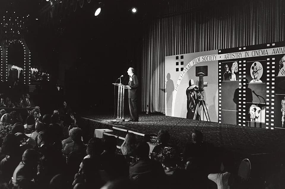 Mike Nichols - Mike Nichols at the National Film Society convention, May 1979.    NOTE:  Permission granted to copy, publish, broadcast or post any of my photos, but please credit "photo by Alan Light
