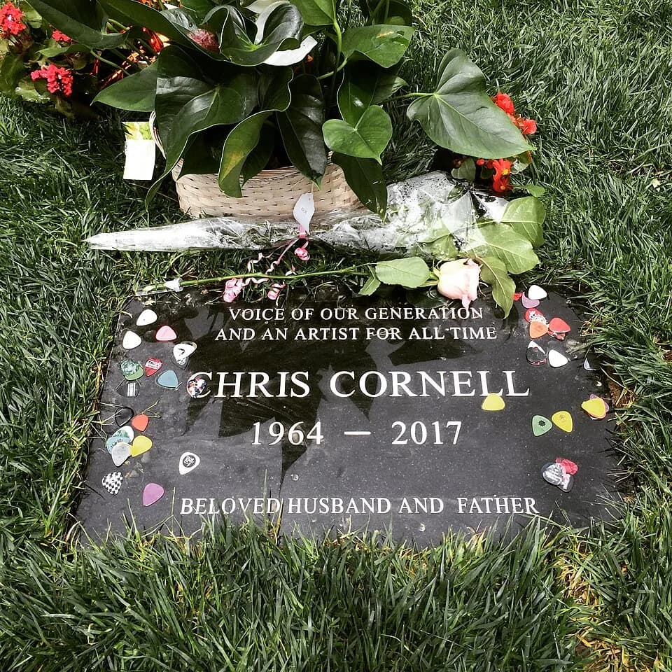 Chris Cornell - The grave of musician Chris Cornell, at Hollywood Forever Cemetery.