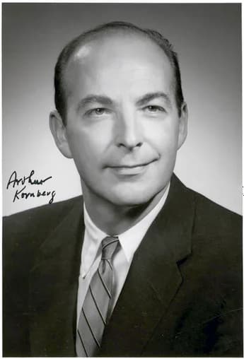 Arthur Kornberg - The National Library of Medicine requested this autographed portrait at the time of Kornberg's receipt of the Nobel Prize.