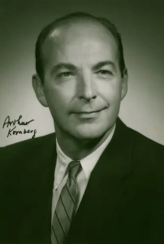 Arthur Kornberg - The National Library of Medicine requested this autographed portrait at the time of Kornberg's receipt of the Nobel Prize.