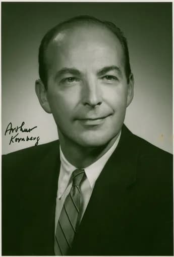 Arthur Kornberg - The National Library of Medicine requested this autographed portrait at the time of Kornberg's receipt of the Nobel Prize.