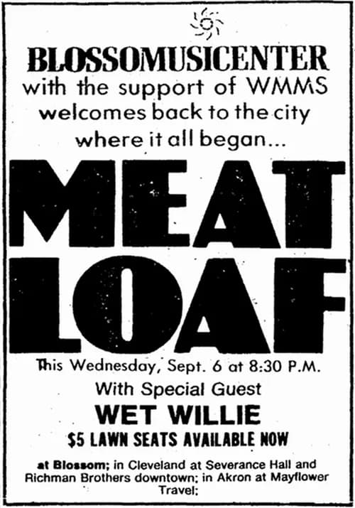 Meat Loaf - Print ad for Meat Loaf concert