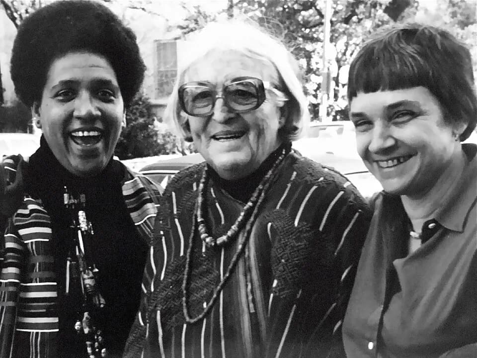 Audre Lorde - They led a writing workshop together in Austin, Texas. I was in it, and they let me take this picture of them.