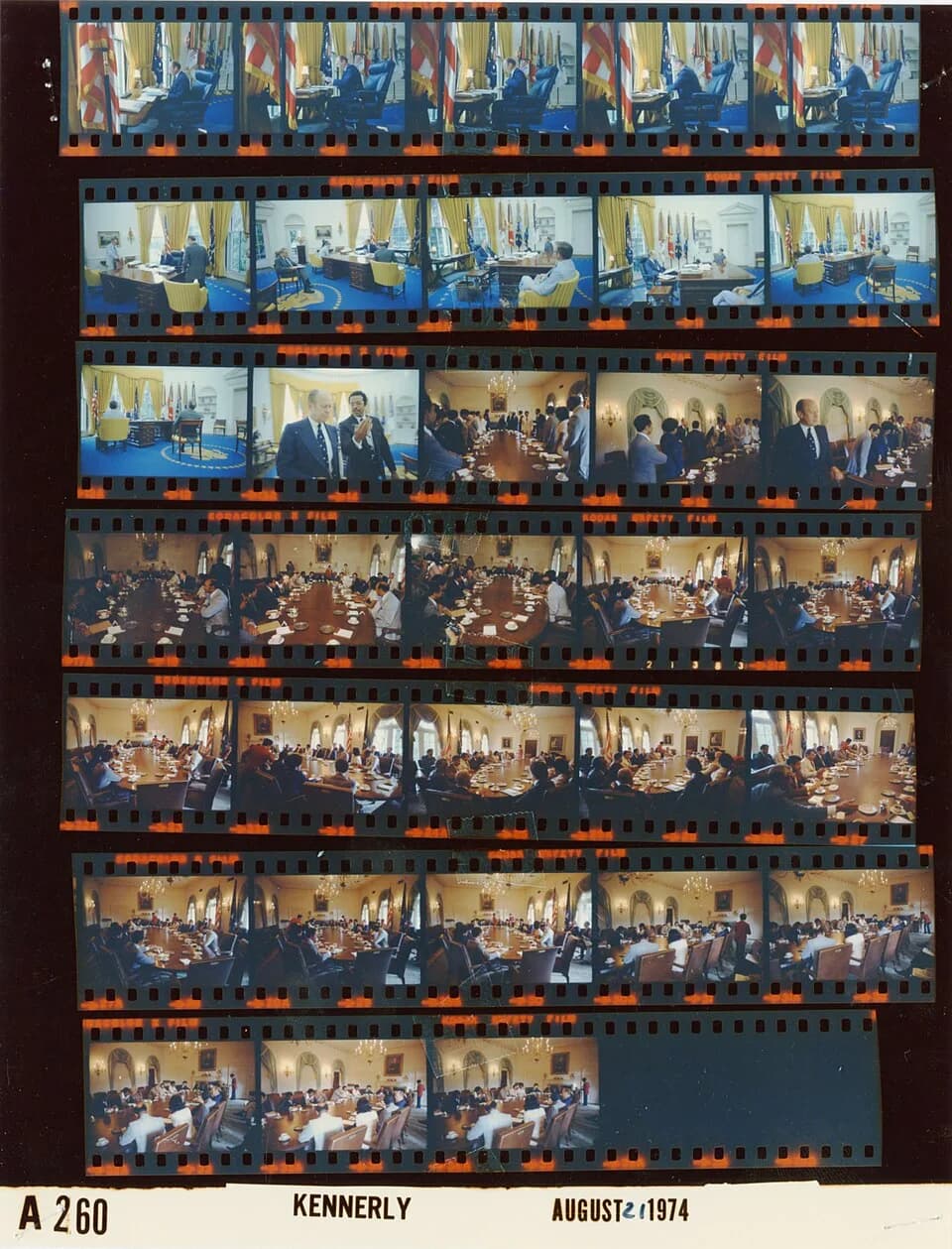 Shirley Chisholm - The photo contact sheet, identified as A0260 by the White House Photographic Office (WHPO), is housed at the Gerald R. Ford Presidential Library, a branch of the National Archives a