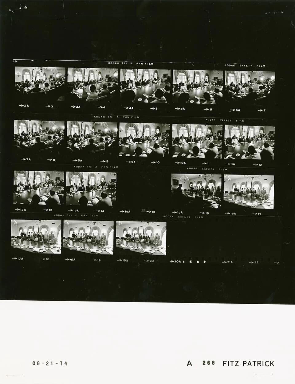 Shirley Chisholm - The photo contact sheet, identified as A0268 by the White House Photographic Office (WHPO), is housed at the Gerald R. Ford Presidential Library, a branch of the National Archives a