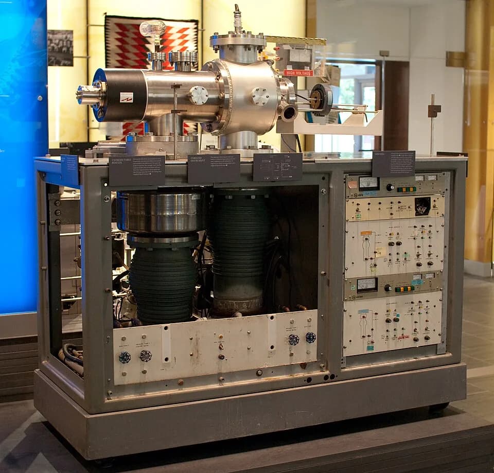 John Fenn - The single quadrupole mass spectrometer and ion source used for John Fenn's Nobel Prize winning discovery of electrospray ionization.  This instrument is on display at the museum of the Sc