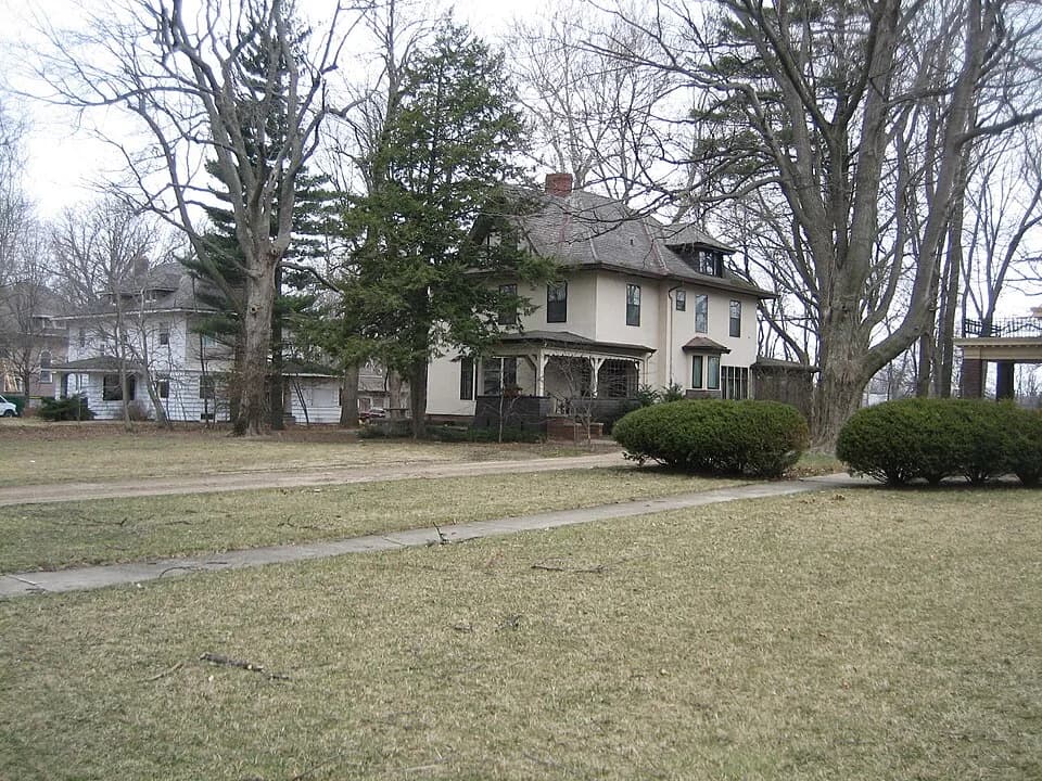 Adlai Stevenson II - Adlai E. Stevenson II House, Bloomington, Illinois, USA. National Register of Historic Places.