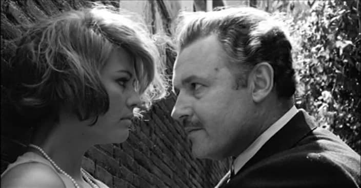 Rod Steiger - Screenshot del film Gli indifferenti (1964) di Francesco Maselli.