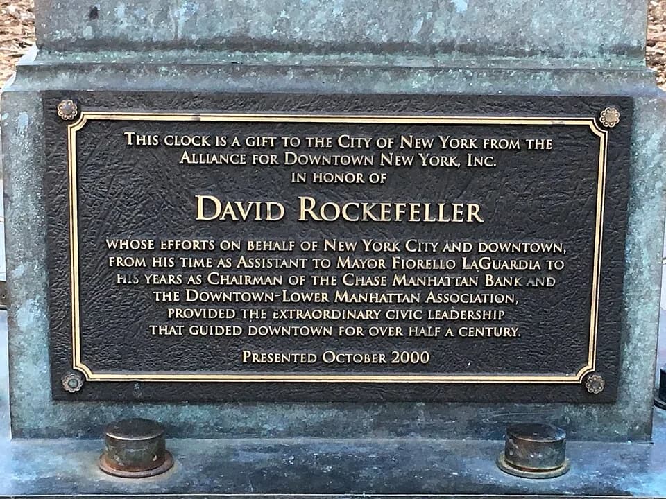 David Rockefeller - in New York City, New York