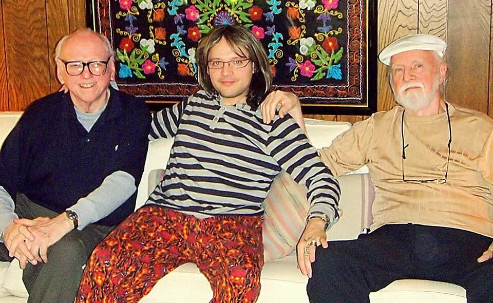 Richard Matheson - (L to R) American science fiction author William F. Nolan, American science fiction author/filmmaker Jason V Brock, American science fiction author Richard Matheson.