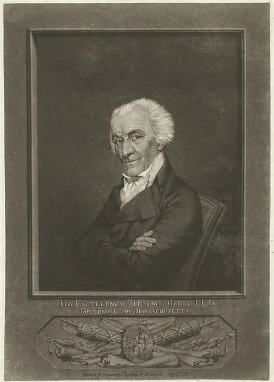 Elbridge Gerry - Mezzotint print: "His excellency Elbridge Gerry, L.L.D., Governour of Massachusetts."
