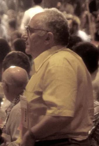 Murray Rothbard - Murray Rothbard at the Libertarian Presidential Convention in New York City, 1983