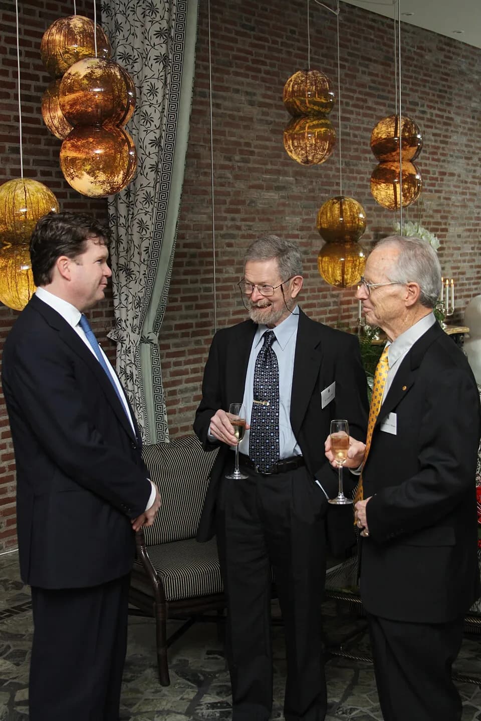 Oliver E. Williamson - Ambassador Barzun speaks with Nobel Laureates Oliver E. Williamson (Economics) and George E. Smith (Physics).