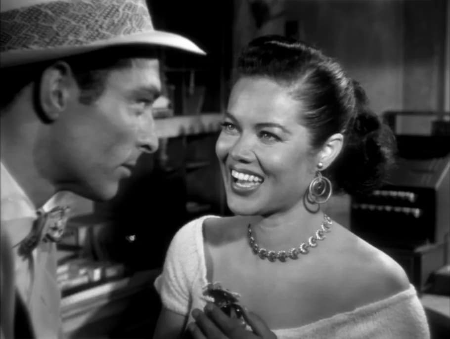 Lee Van Cleef - Lee Van Cleef &amp; Dona Drake in Kansas City Confidential - cropped screenshot