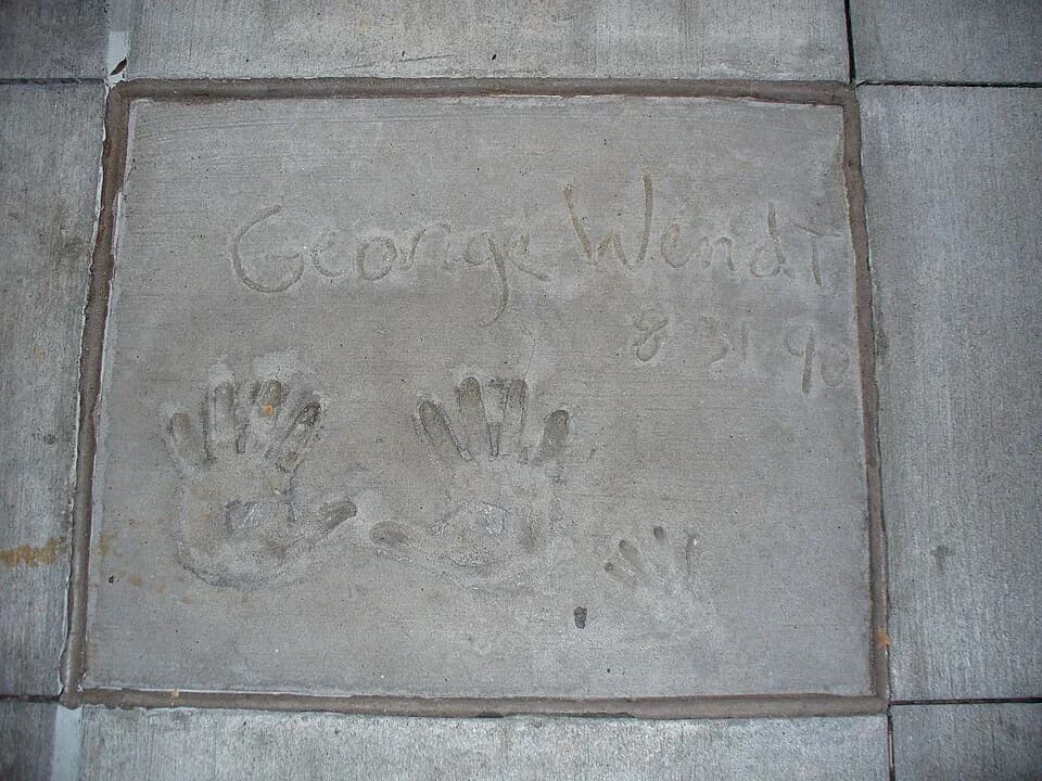 George Wendt - George Wendt's handprints in cement.jpg