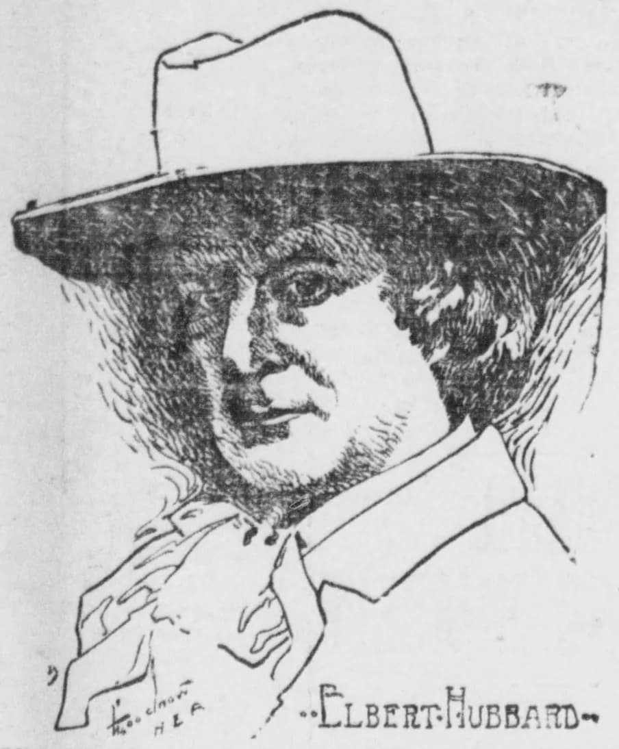 Elbert Green Hubbard - Elbert Hubbard, as portrayed by Edward Samuel Goodnow.