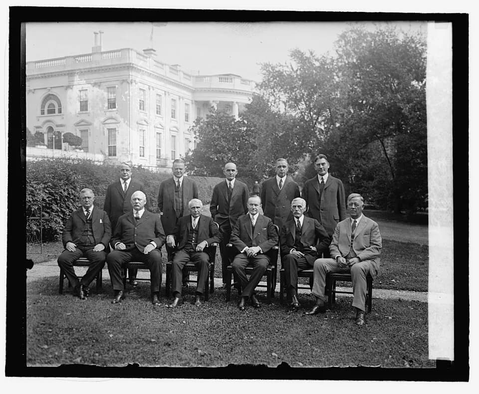 Frank B. Kellogg - Title: Pres. &amp; Cabinet
Abstract/medium: 1 negative : glass ; 4 x 5 in. or smaller