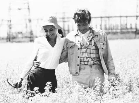 Henry Mancini - Audrey Hepburn &amp; Albert Finney in the scene taken for film Two for the Road (1967). See also film still. No copyright notice.
