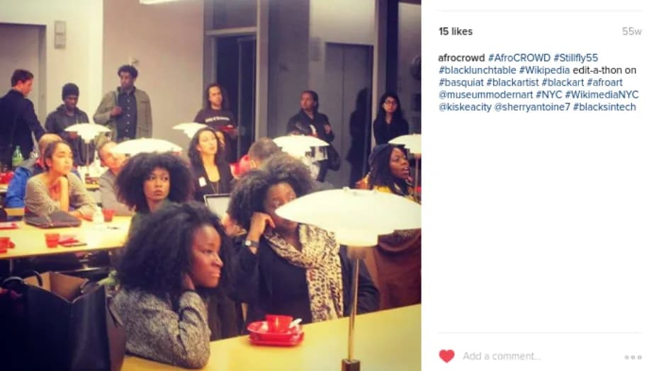 Jean-Michel Basquiat - AfroCROWD Basquiat Wikipedia Edit-a-thon 2015 at MoMA