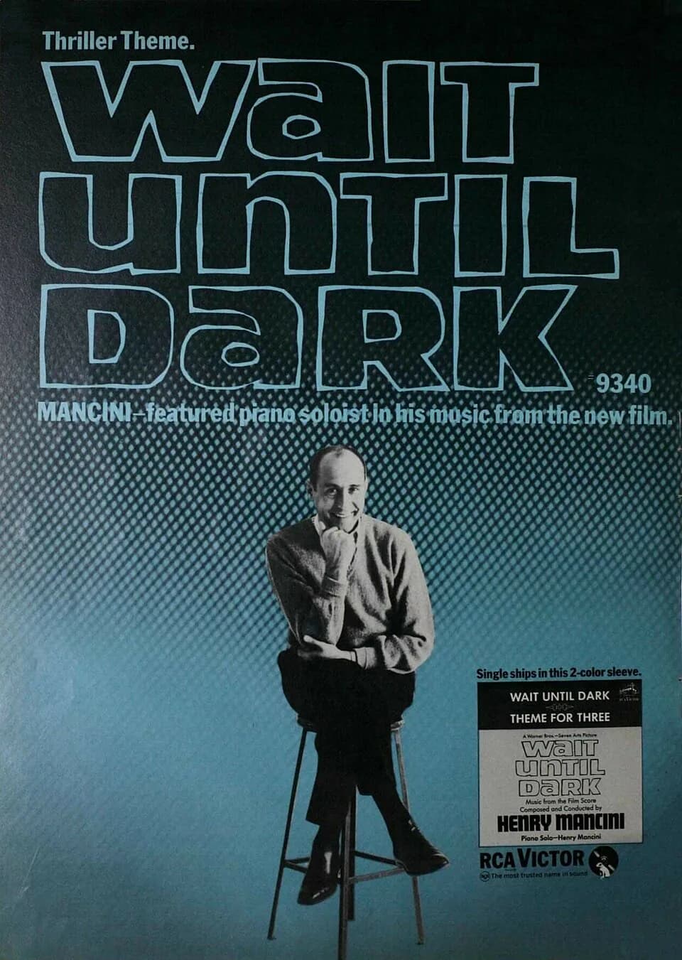 Henry Mancini - Advertisement for Henry Mancini's single, "Wait Until Dark". 14 October 1967 Billboard.