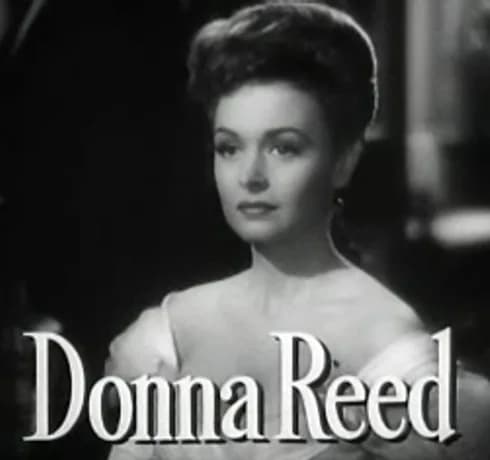 Donna Reed - Cropped screenshot of Donna Reed from the trailer for the film The Picture of Dorian Gray.